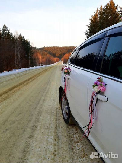 Свадебное украшение на машину (авто) 4