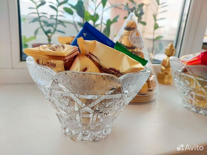 Салатник хрустальный 17см