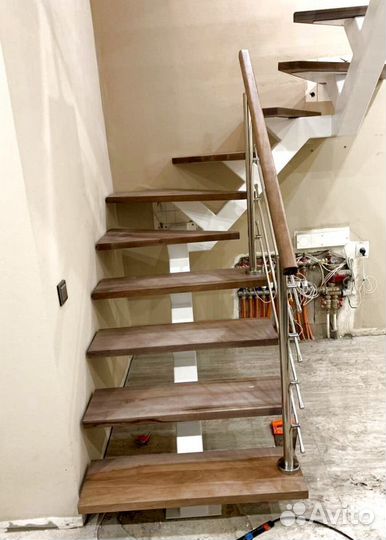 Облицовка ступеней породами дерева