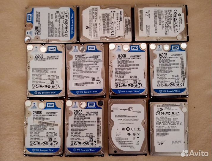 Жесткий диск для ноутбука SATA и IDE 2.5