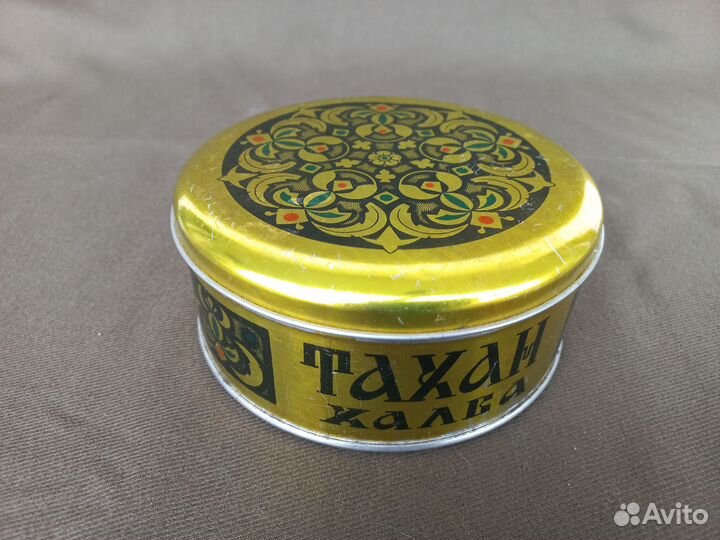 Жестяные банки от халвы Тахан и леденцов, СССР