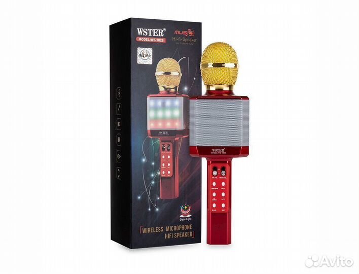 Микрофон караоке светящийся WS-1828