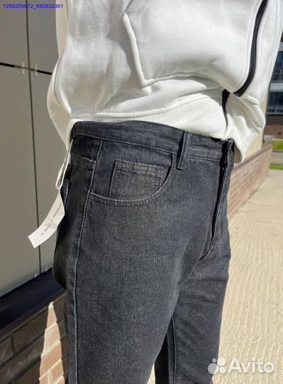 Джинсы бананы чёрные (Арт.85025)