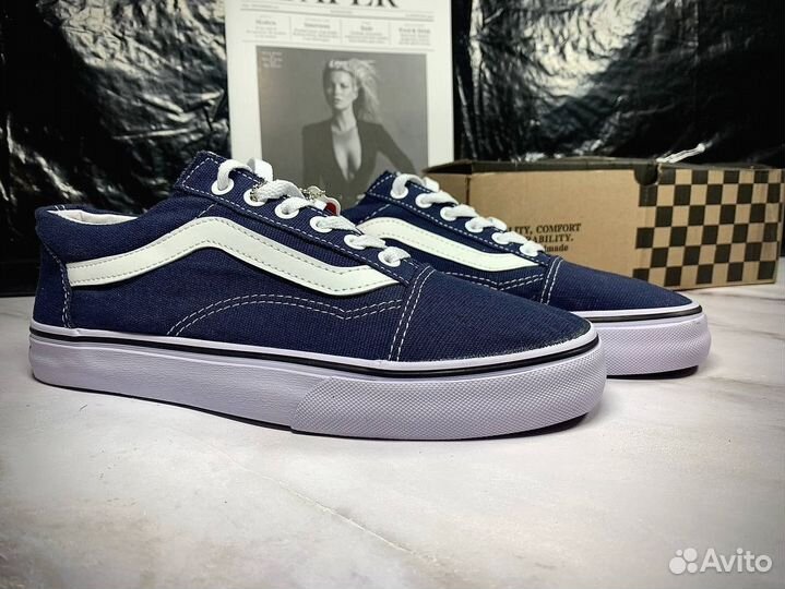 Кеды мужские vans синие