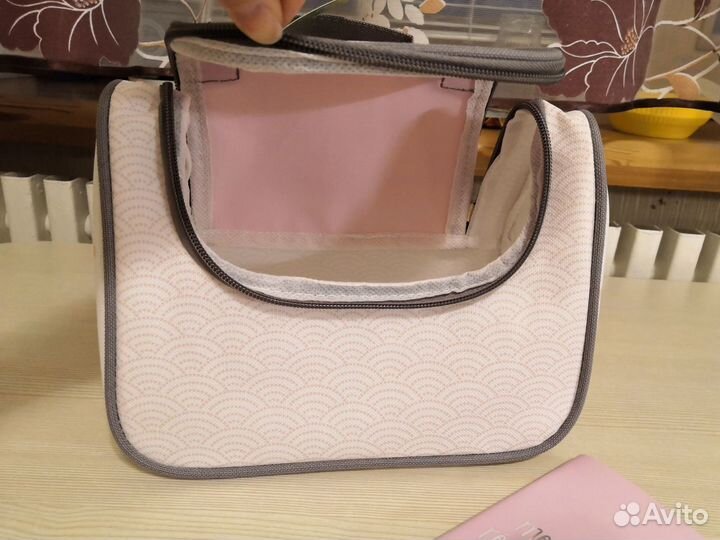 Косметичка розовая и блокнотик