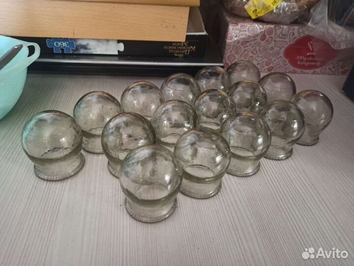 Банки медицинские массажные стекло