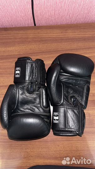 Боксерские перчатки 14 oz натуральная кожа