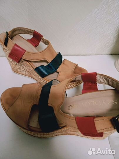 Босоножки женские 38 размер кожа