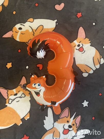 Воздушный шар цифра 3