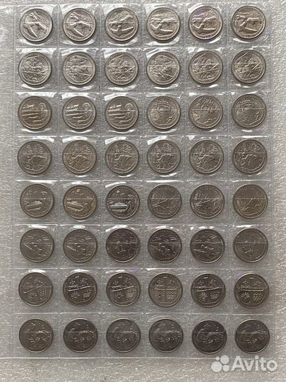 Монеты США квотеры, штаты, парки