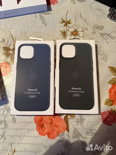 Оригинальный чехол для iPhone 15 FineWoven Case