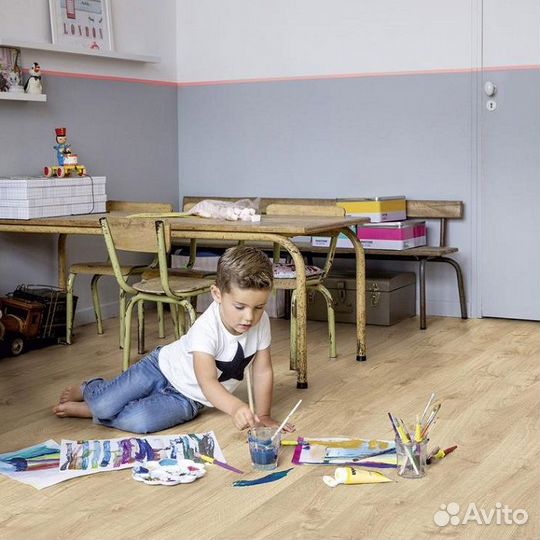 Пвх-плитка Quick-Step Livyn Дуб осенний светлый