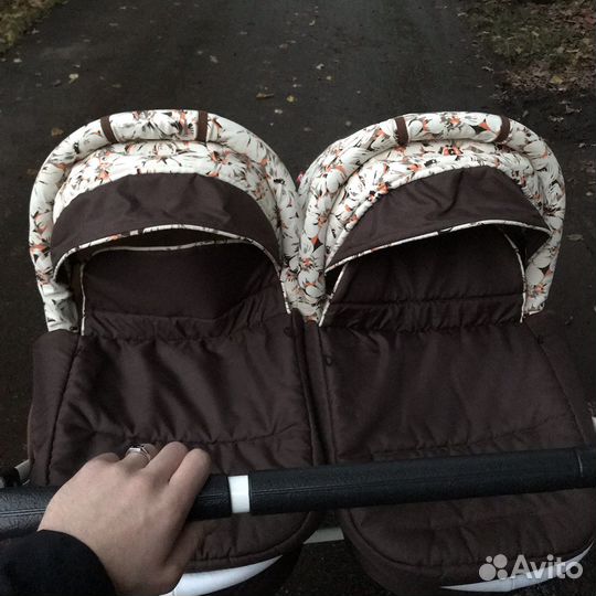 Коляска для двойни 2 в 1