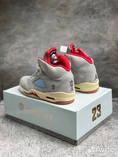 Кроссовки Nike jordan 5 светлые мужские летние