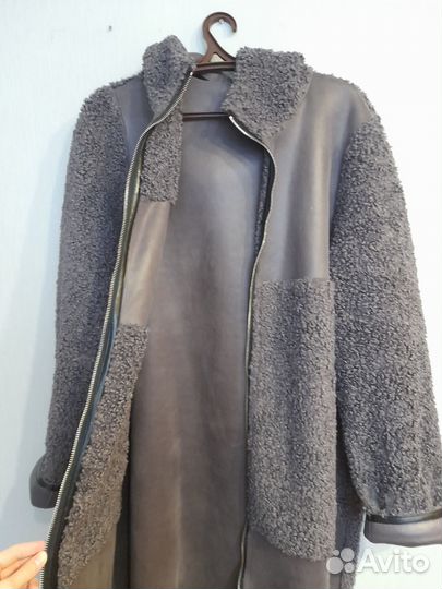Дубленка искусственная женская 60 размер
