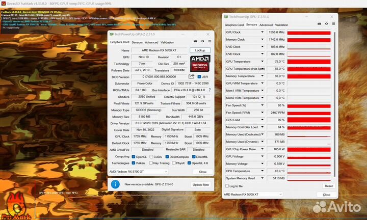 RX 5700XT 8Gb (Гарантия) Powercolor Fighter