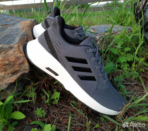 Кроссовки Adidas размеры 39-45 артикул 925 серый