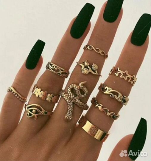 Набор колец бижутерия опт