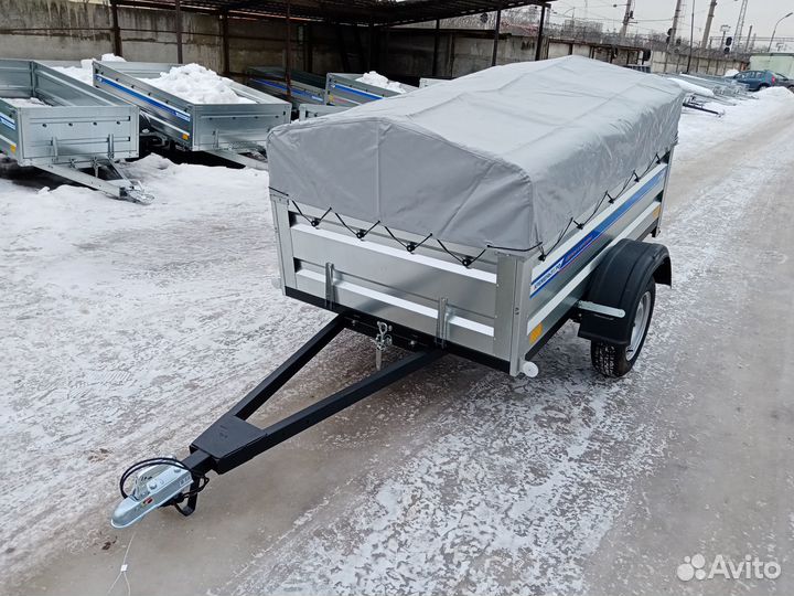 Прицеп на легковой автомобиль 2х1.3х0.5 с тентом
