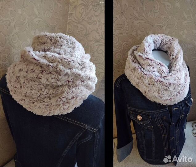 Снуд меховой Розы