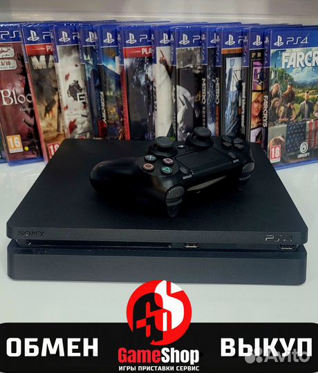 Playstation 4 Slim 1tb (б/у) идеал