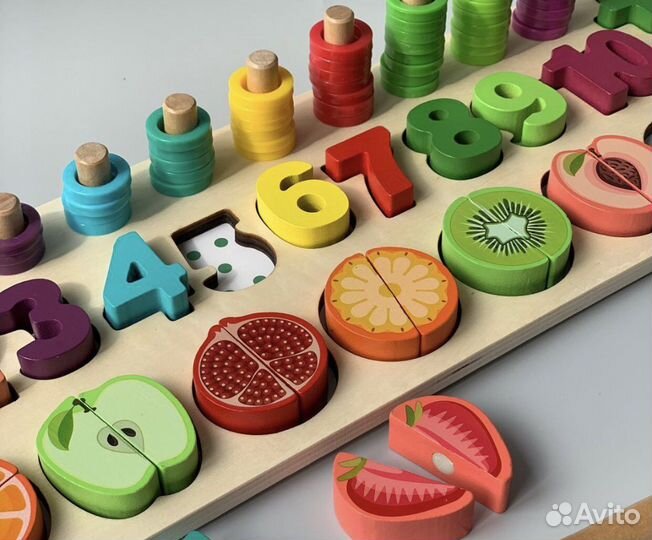 Развивающие игрушки - сортер, пицца, доски