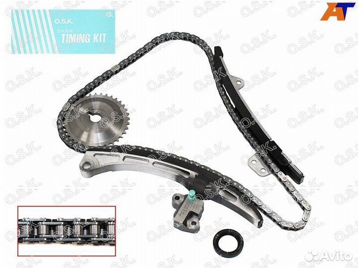 Цепь грм комплект полный (с прокладкой и сальником)