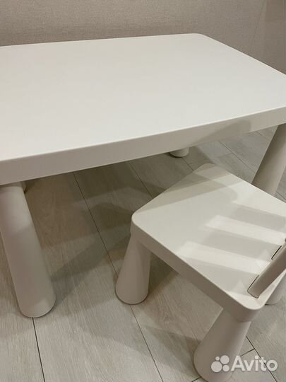 Детский стол и стул IKEA маммут