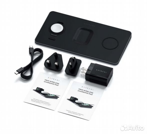 Беспроводная зарядка Satechi Trio (для apple)