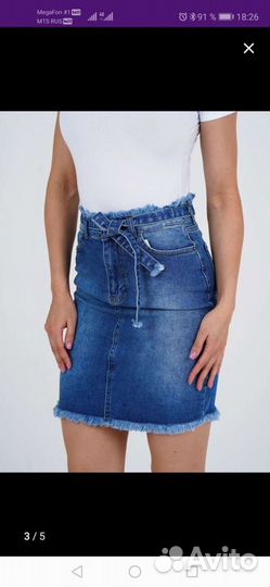 Юбка джинсовая