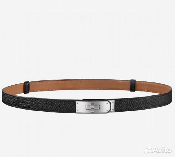 Новый ремень Hermes kelly с серебряной фурнитурой