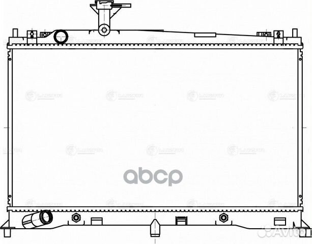 Радиатор охл. для а/м Mazda 6 (GG) (02) AT (LR