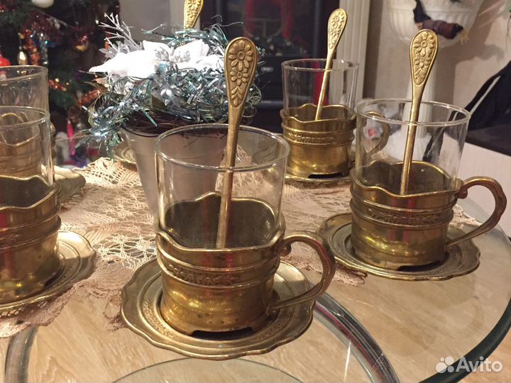 Бронзовый подстаканник