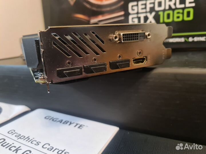 Видеокарта gtx 1060 6gb gigabyte