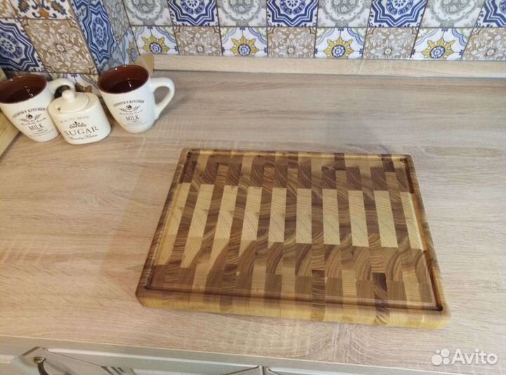 Торцевая разделочная доска дуб