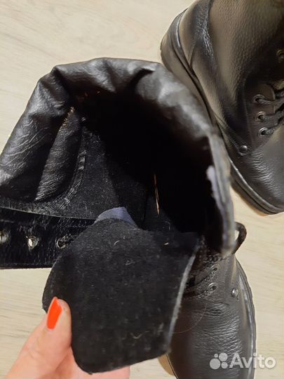 Берцы женские натуральная кожа демисезон