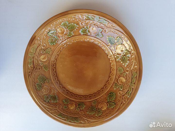 Керамика блюдо Конаково зик много разные 1960е