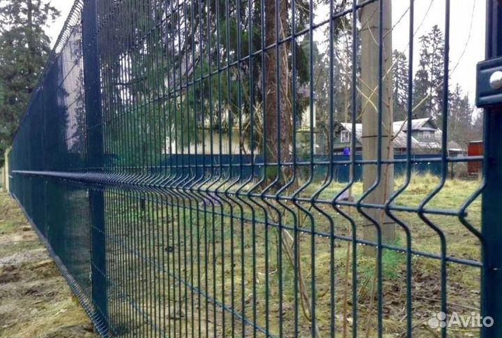Заборы из 3D сетки под ключ новые доставка
