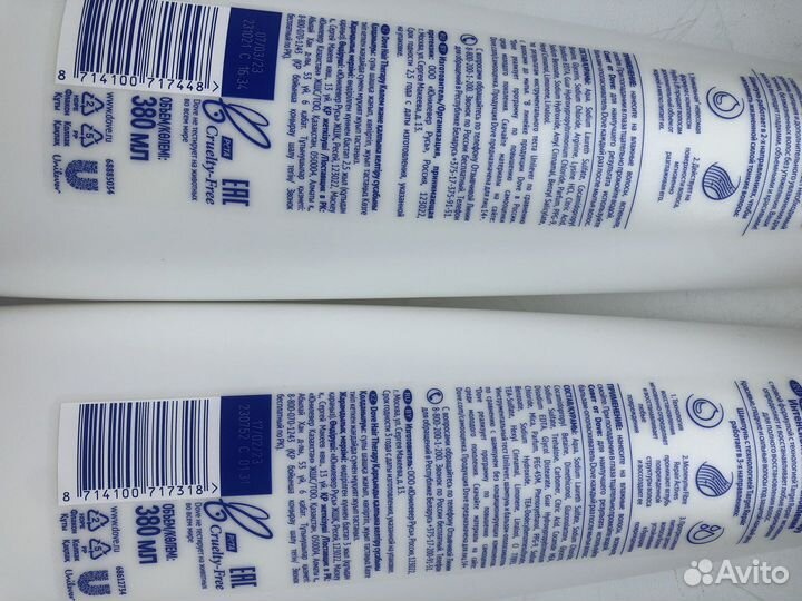 Шампунь и кондиционер для волос Дав Dove