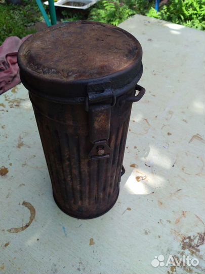 Немецкий бак от противогаза, ВОВ