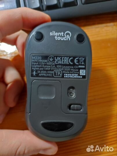 Комплект клавиатура + мышь Logitech Silent MK295