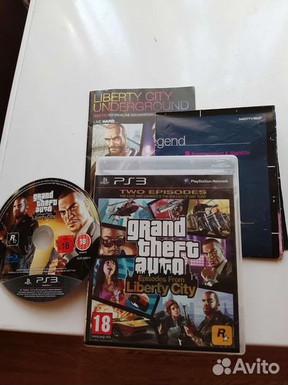 Диск на ps3 гта Liberty City