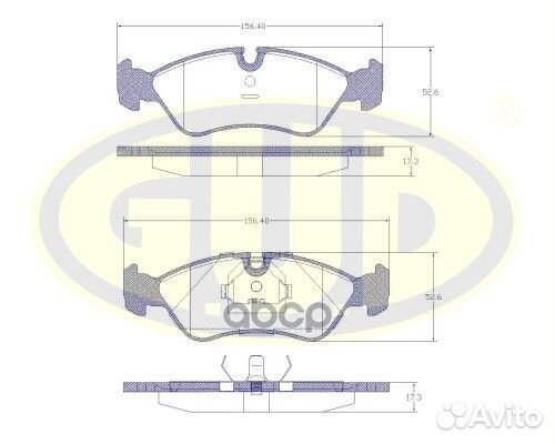 Колодки тормозные дисковые перед GBP028620