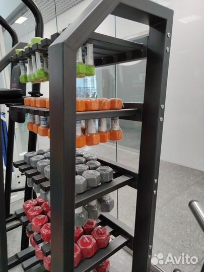 Стойка для виниловых гантелей вертикальная на 60шт