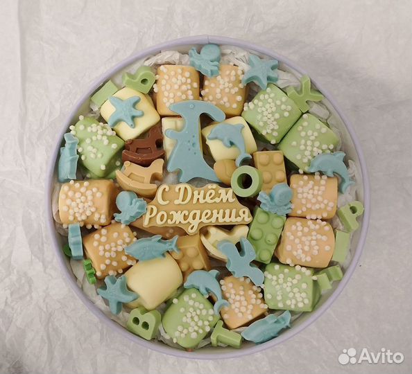 Сладкий подарок бельгийский шоколад и маршмеллоу