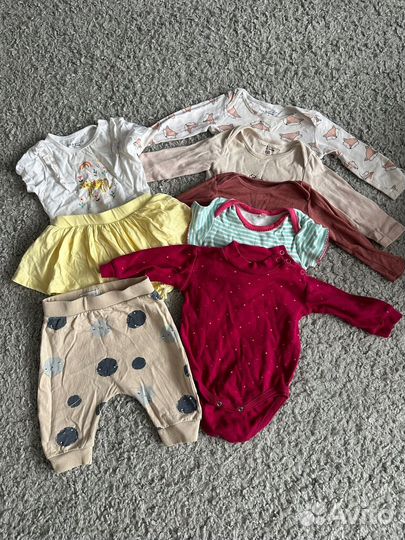 Вещи пакетом на девочку до 68