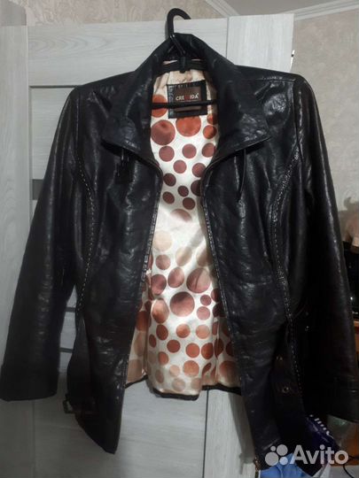Куртка кожаная женская 44 46 натуральная