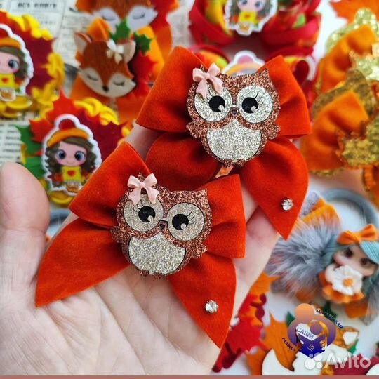 Осенние бантики и заколки