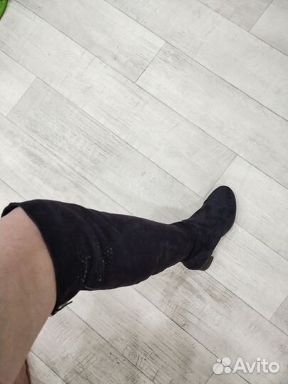 Сапоги ботфорты осень/весна 38 размер