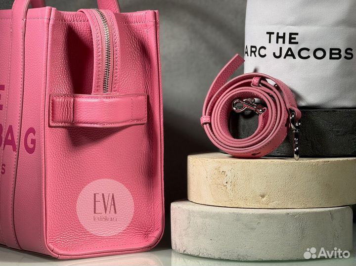 Сумка marc jacobs THE leather medium candy pink